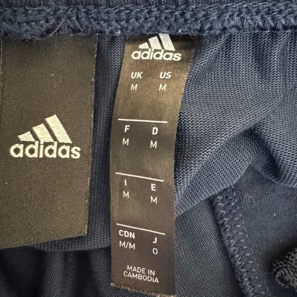 Adidas men's navy essential 100% cotton logo joggers size medium - Picture 10 of 12